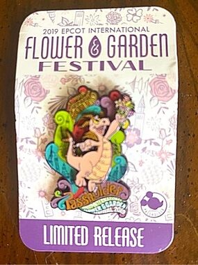 Disney Epcot 2019 International Flower & Garden Festival Figment Collector Pin!